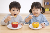 파프리카 컵밥 만들기