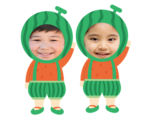 수박 합성 도안