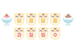 상큼 달콤 과일 빙수 가랜드