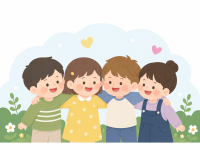 친구에게 친밀감을 느끼며 존중해요.